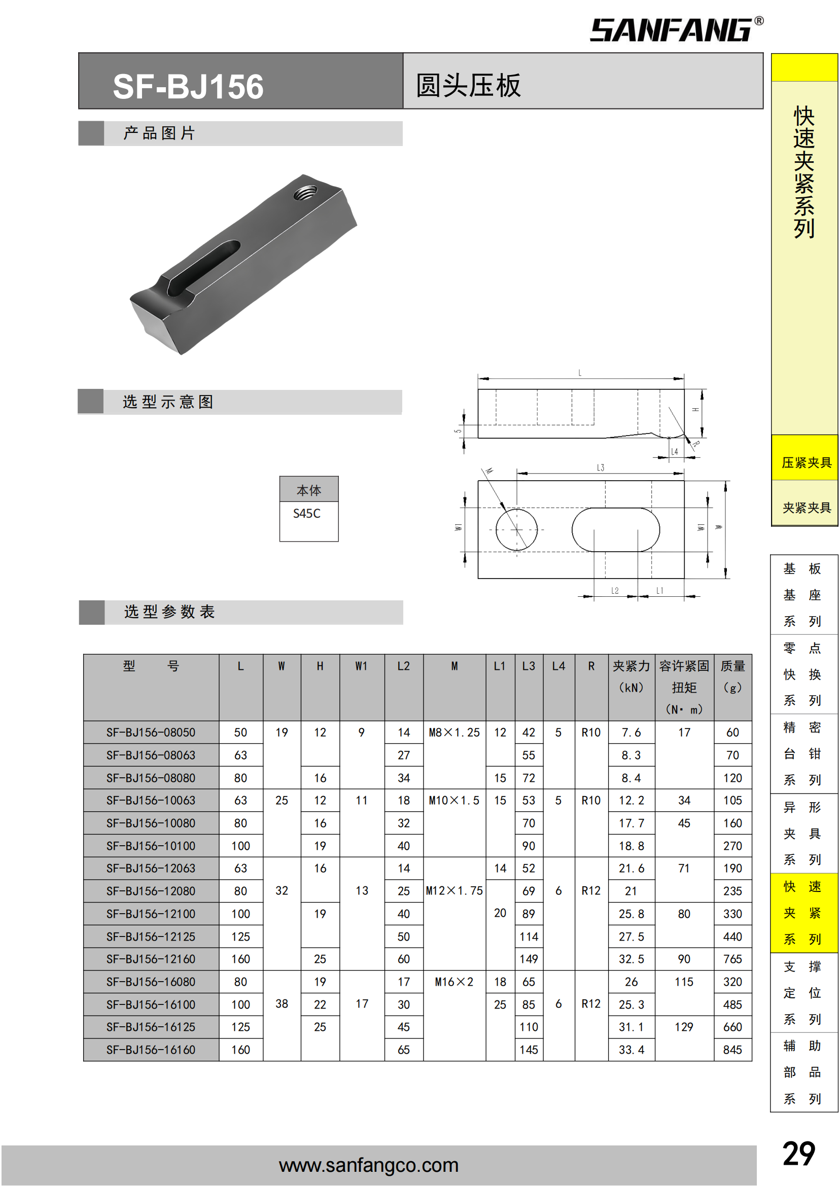 圓頭壓板